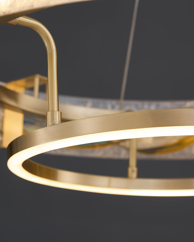 Lustre Rond - Éclat Émaillé