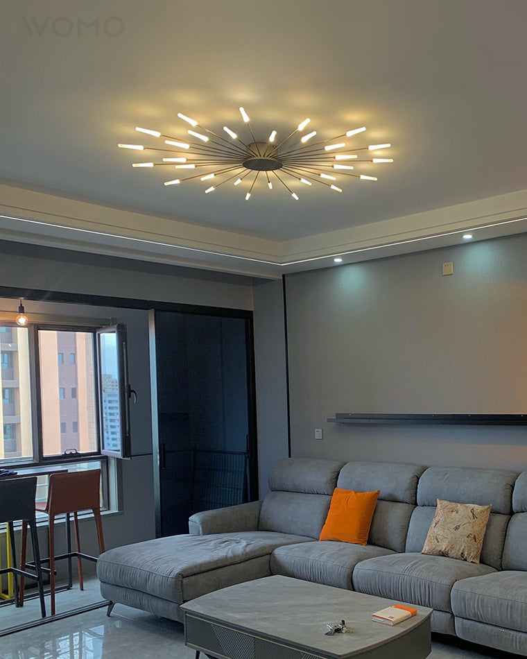 Recessed Ceiling Light with Glowing Star Effect