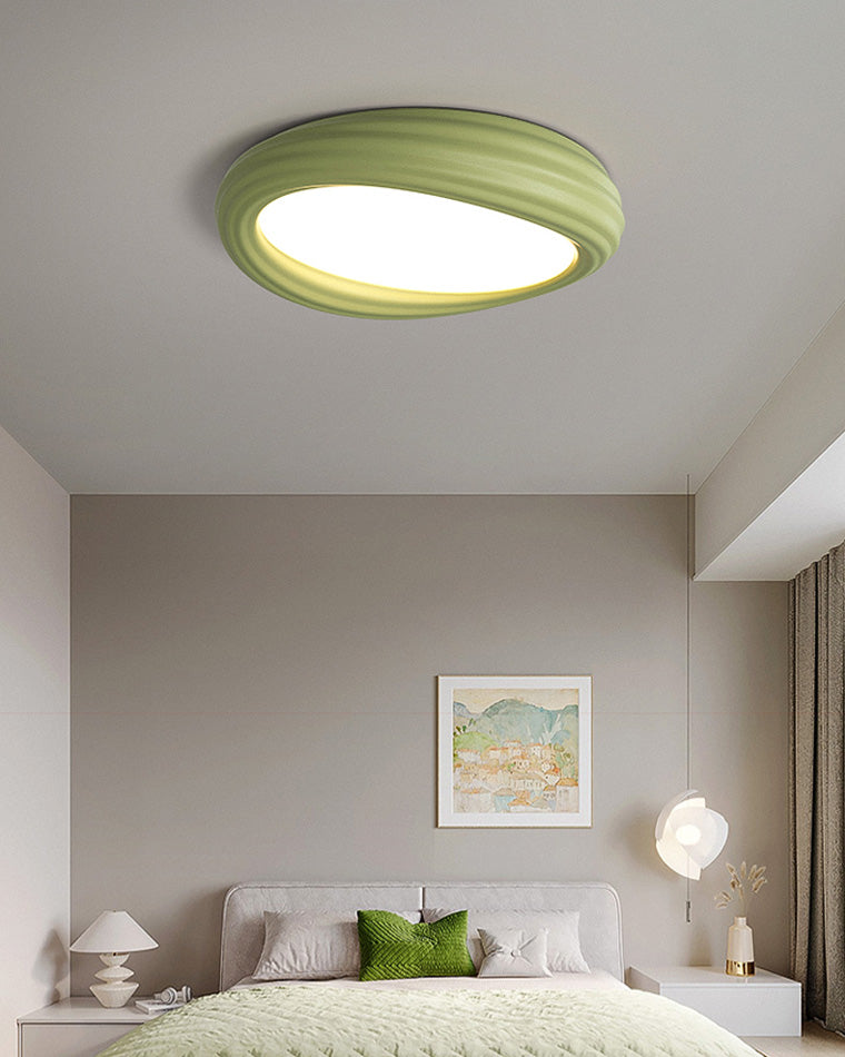 Matcha Green Biscuit Shaped Children's Ceiling Light