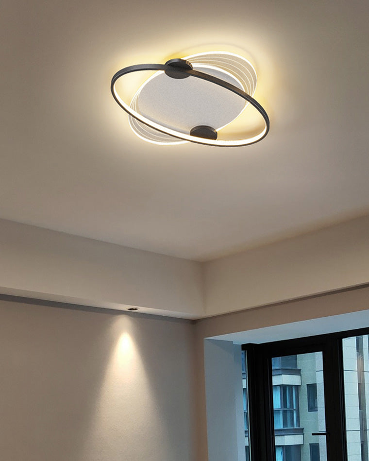 Flat Profile Geometric Recessed Ceiling Light