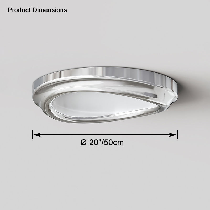 Plafonnier Rond Chromé