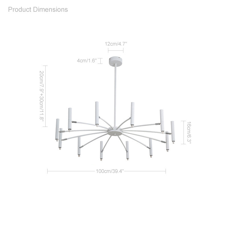 Adjustable Candelabra Chandelier