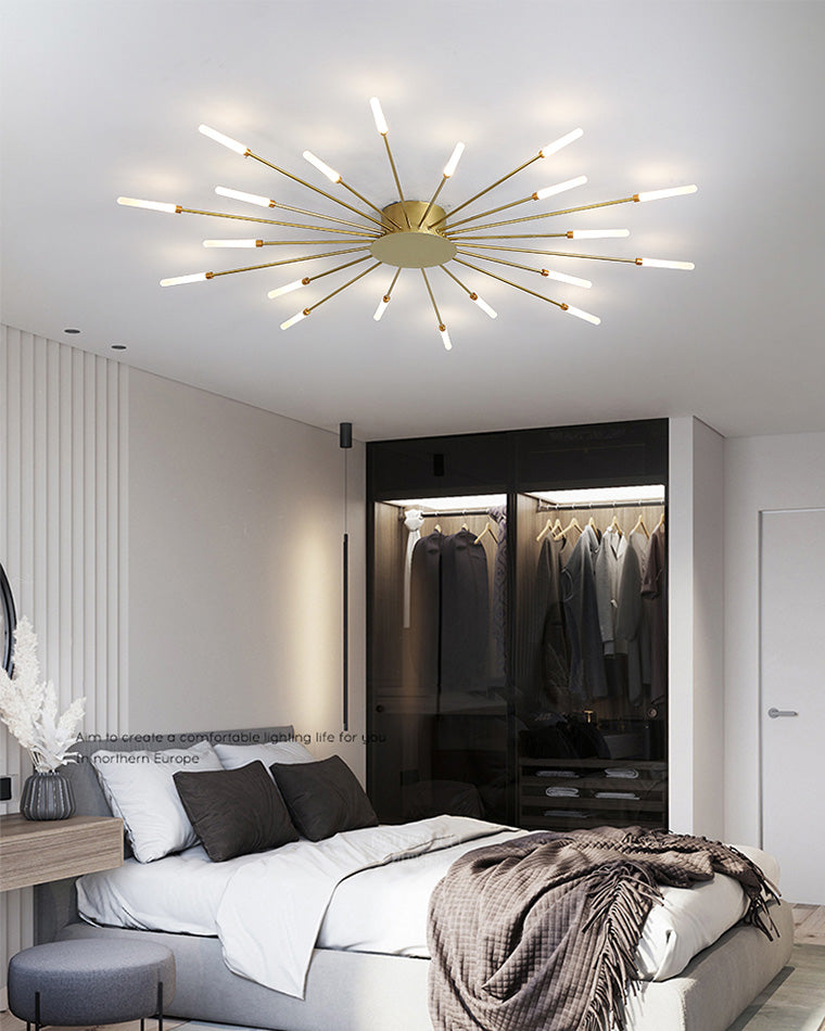 Recessed Ceiling Light with Glowing Star Effect