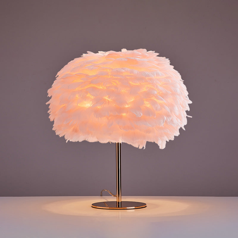 Table Lamp - Globe Feather