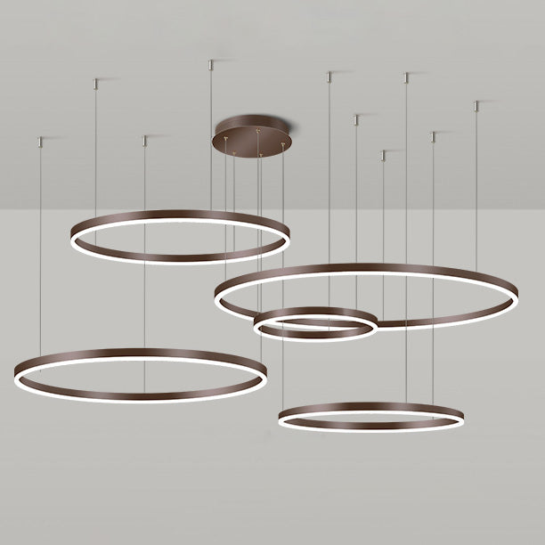 LED Ring Chandelier - Halo Rings