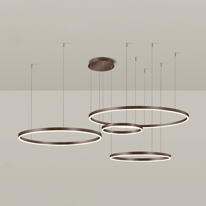 LED Ring Chandelier - Halo Rings
