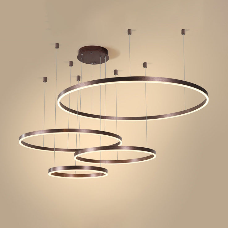 LED Ring Chandelier - Halo Rings