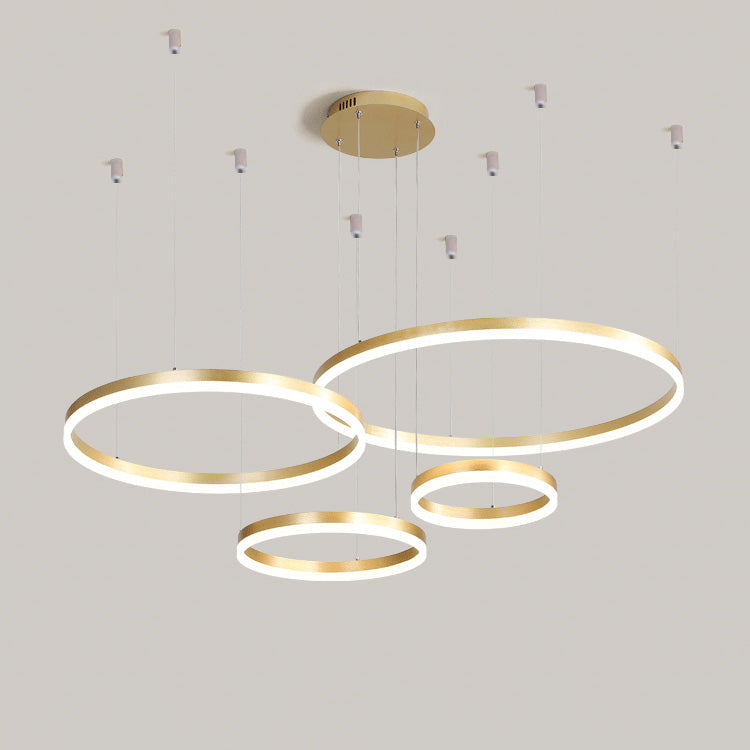 LED Ring Chandelier - Halo Rings