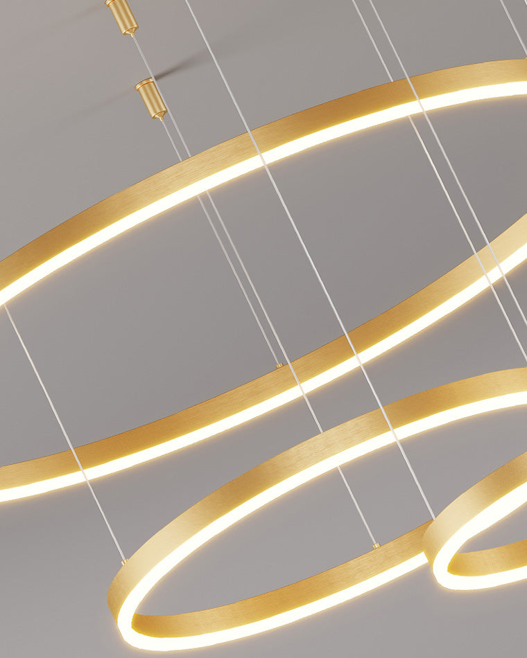 LED Ring Chandelier - Halo Rings