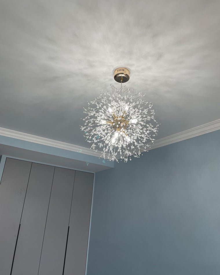 Crystal Chandelier - Dandelion Sparkle