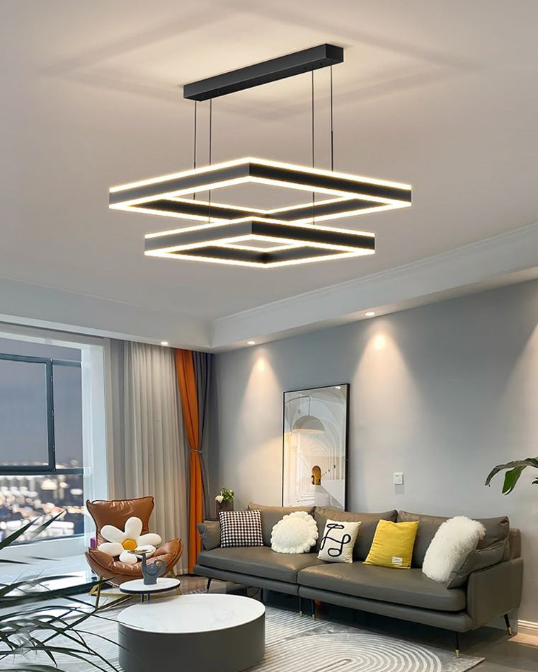 Square Cascade Chandelier