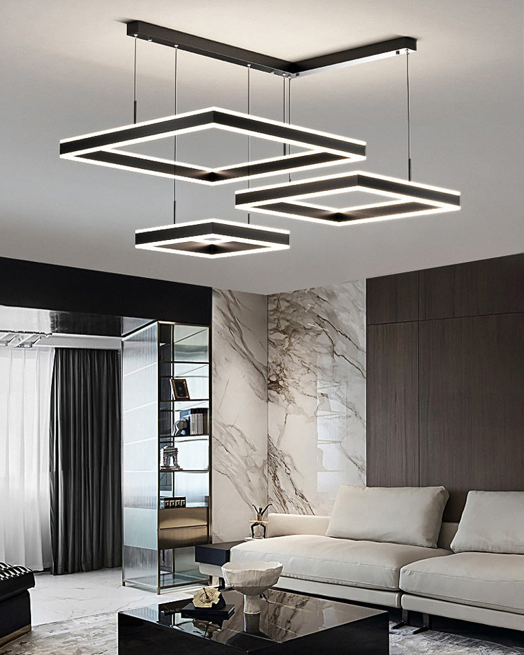 Square Cascade Chandelier