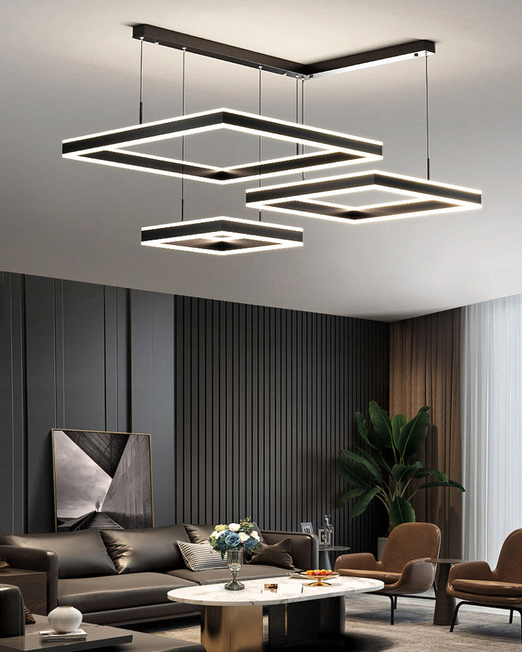 Square Cascade Chandelier