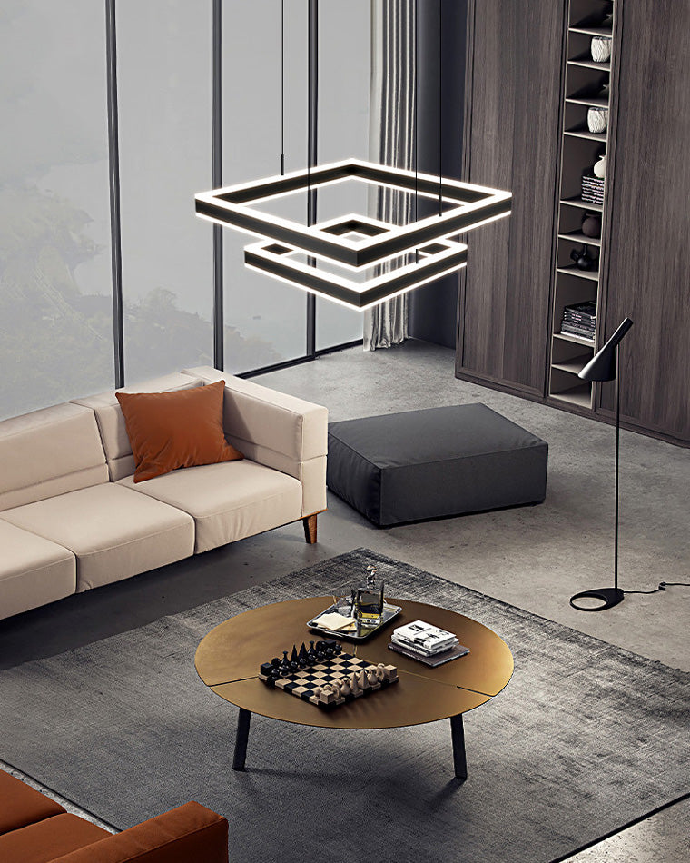 Square Cascade Chandelier