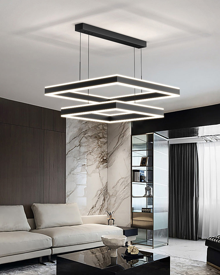 Square Cascade Chandelier