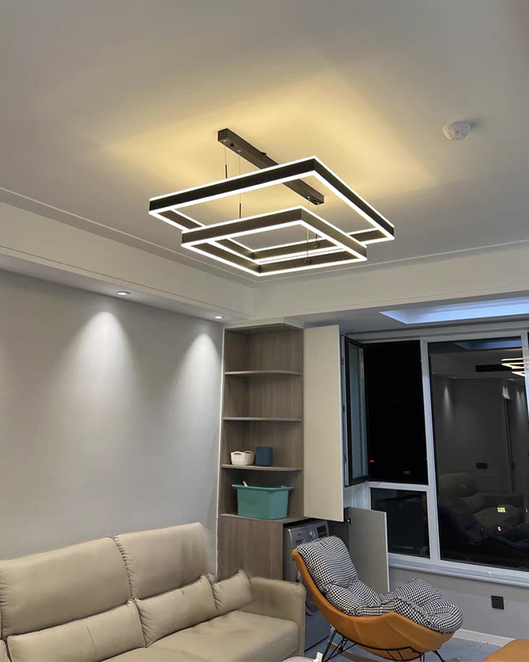 Square Cascade Chandelier