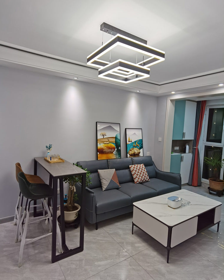 Square Cascade Chandelier
