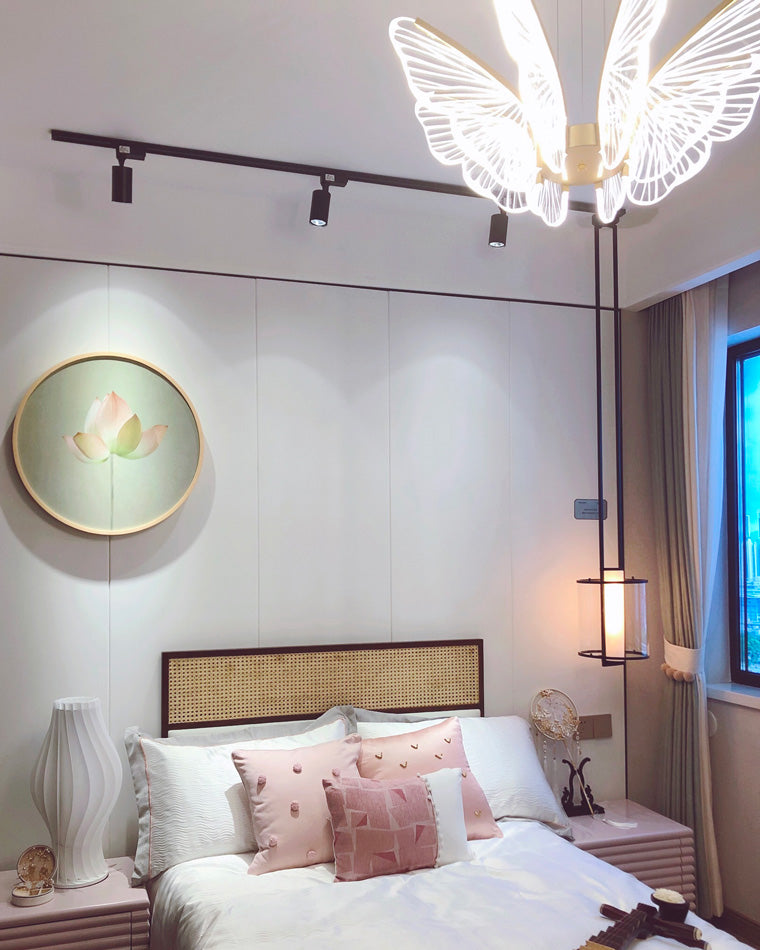 Lustre Papillon Transparent