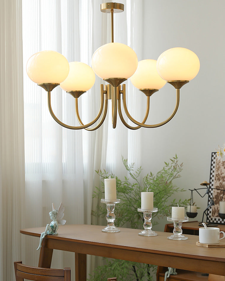Pink Glass Bubble Chandelier - Glamour Rose