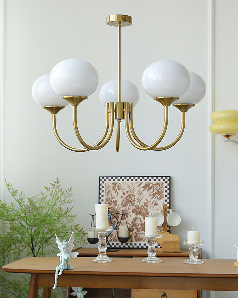 Pink Glass Bubble Chandelier - Glamour Rose