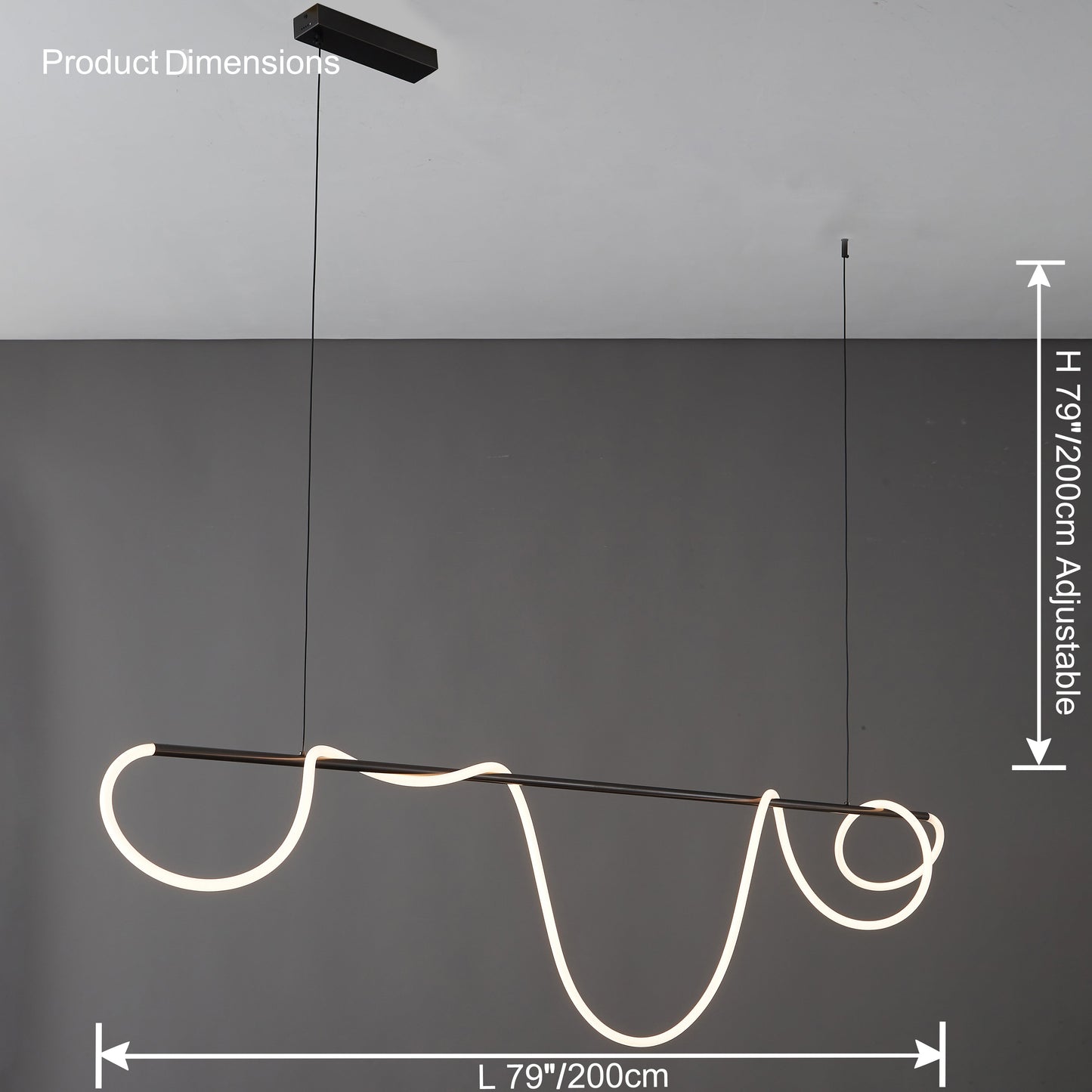 LED Linear Chandelier - LumeCord