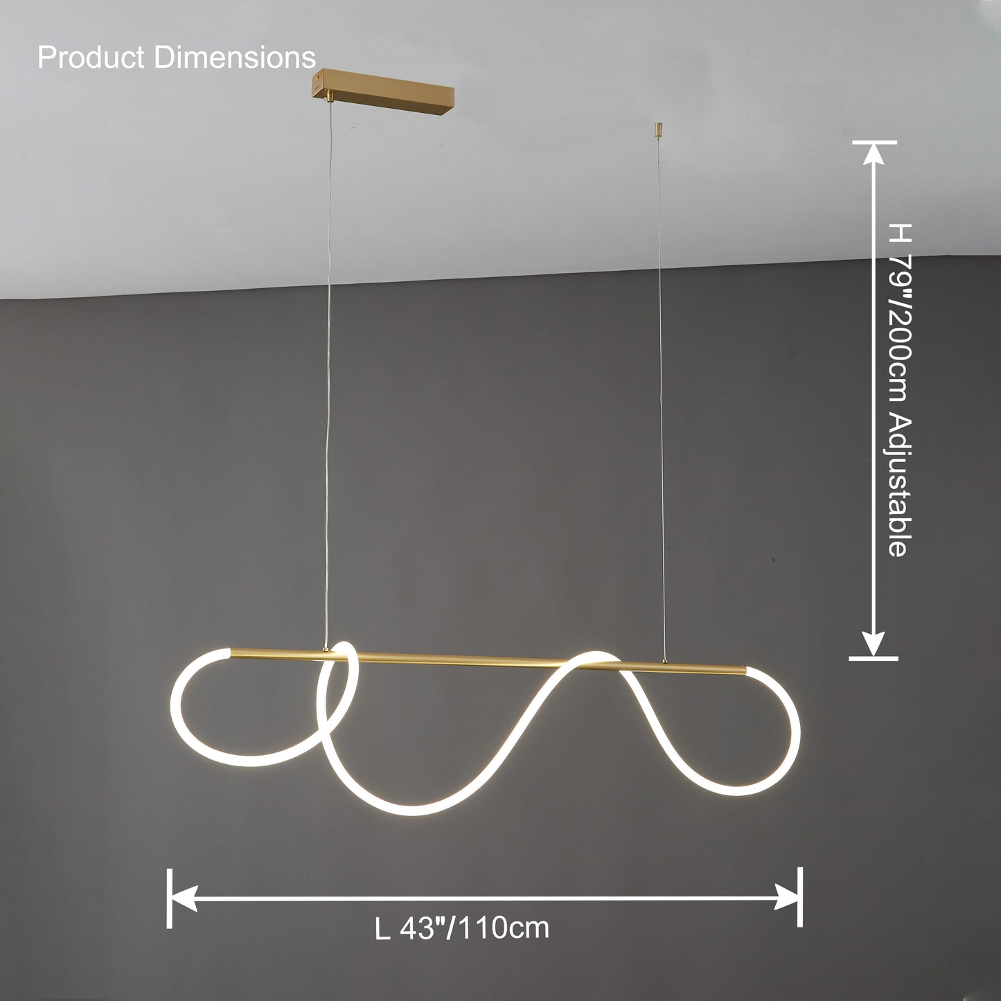 LED Linear Chandelier - LumeCord