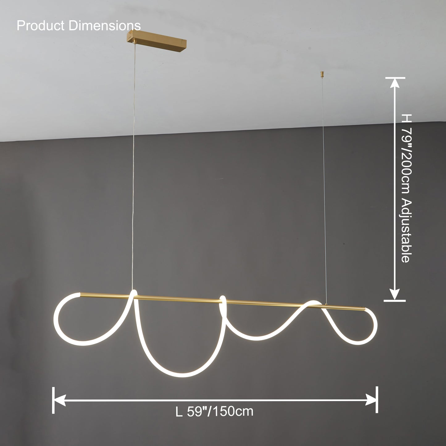 LED Linear Chandelier - LumeCord