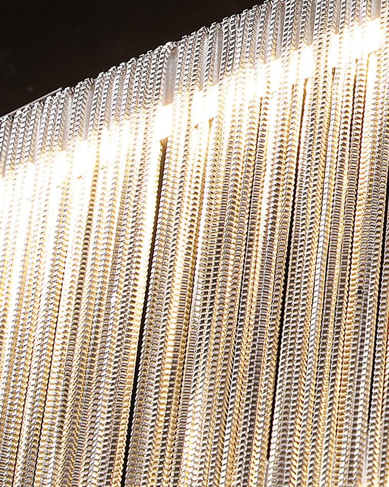 Round Chandelier - Fringed Shine