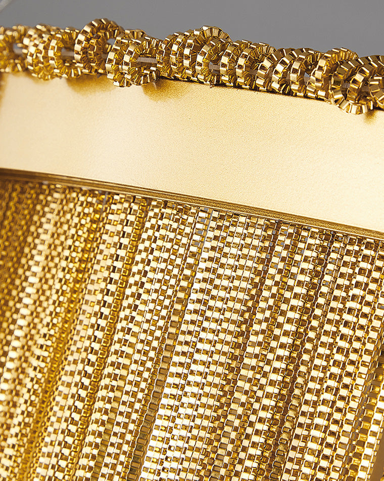 Round Chandelier - Fringed Shine