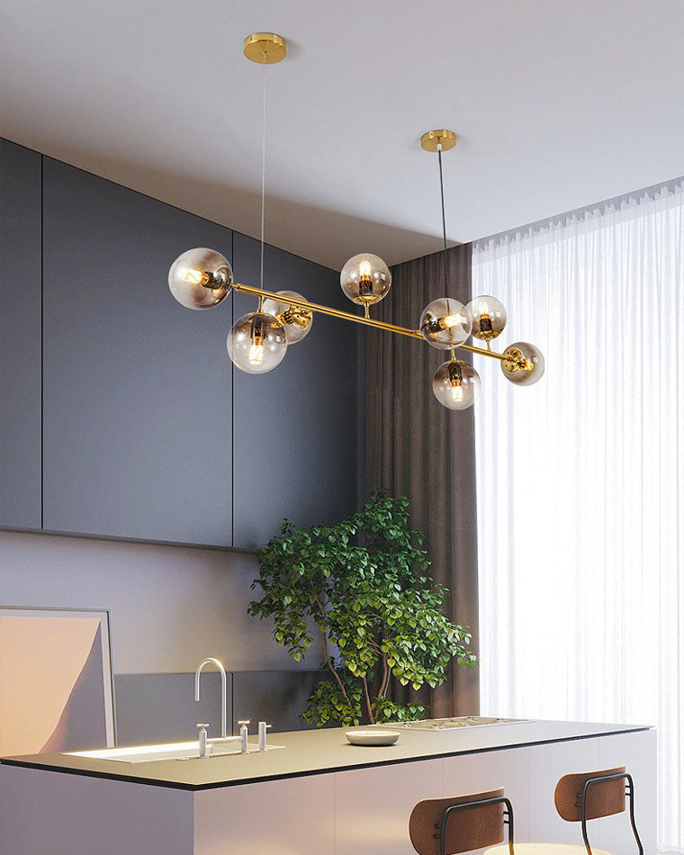 Lustre Linéaire à Globes