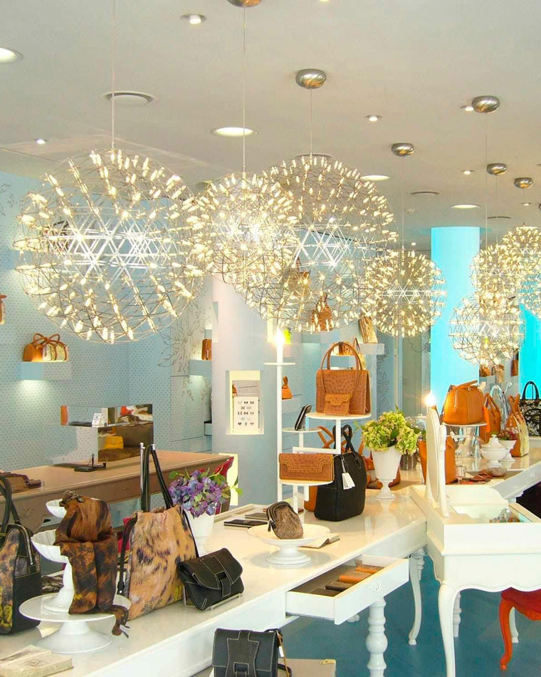 Lustre Céleste en Sphères Lumineuses
