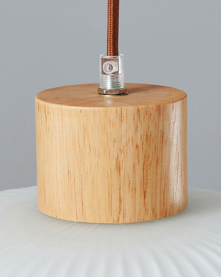 Sided Milky Glass Lantern Pendant
