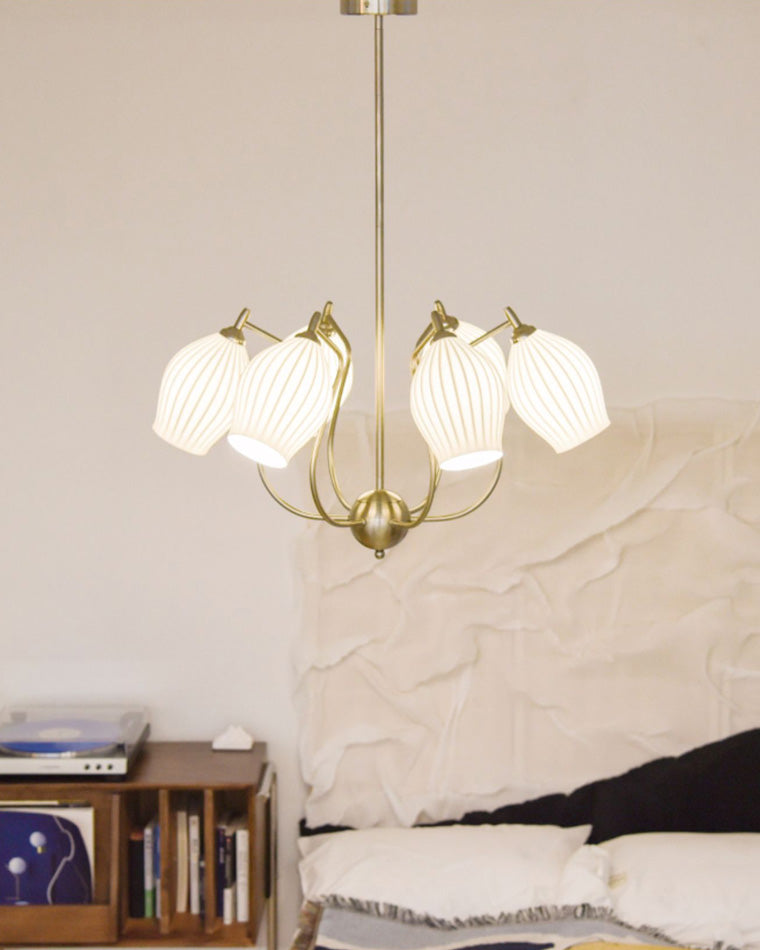 Art Deco Ceramic Chandelier