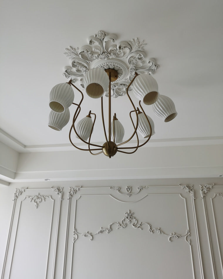 Art Deco Ceramic Chandelier