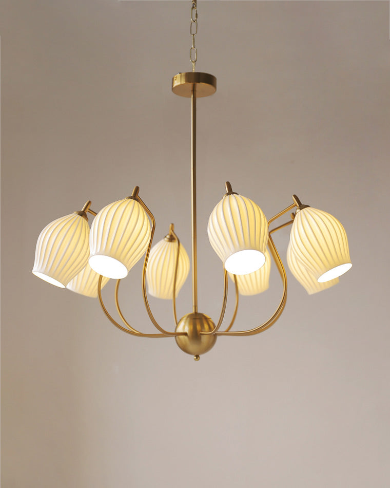 Art Deco Ceramic Chandelier