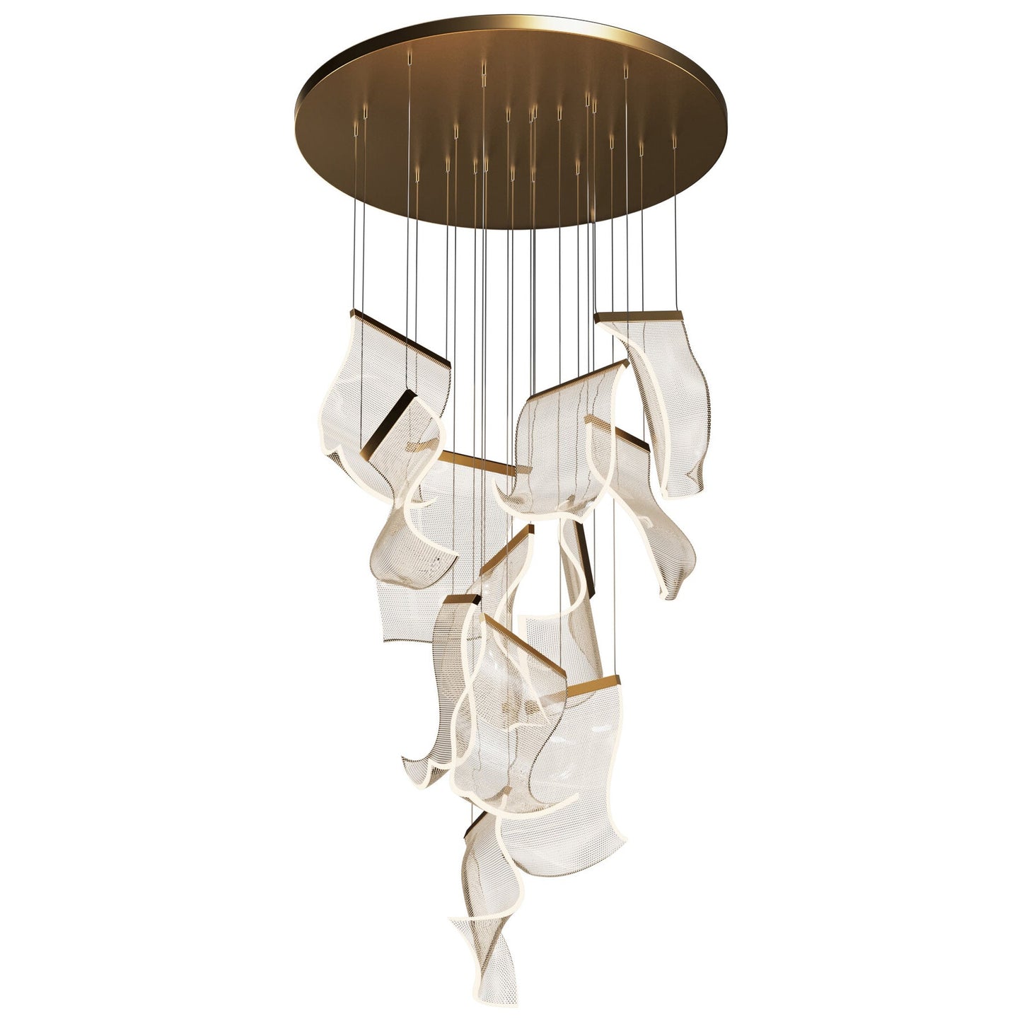 Lustre Brise de Laiton