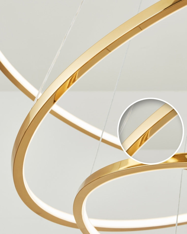 Multi-Tier Ring Chandelier - Halo Tiered Circles