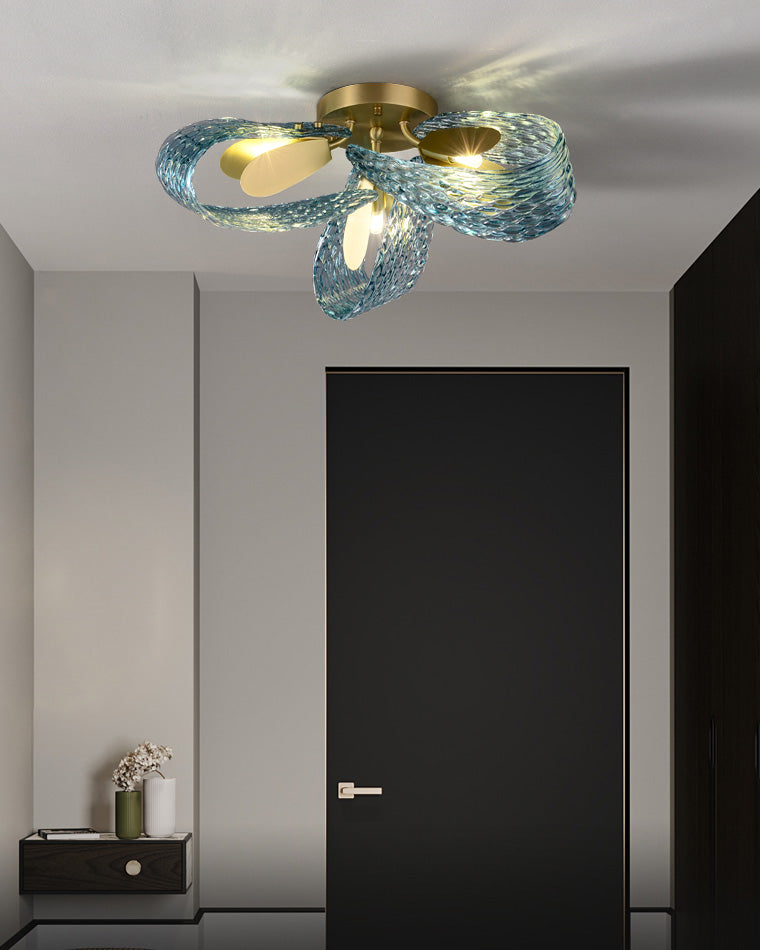Peacock Artistic Glass Chandelier