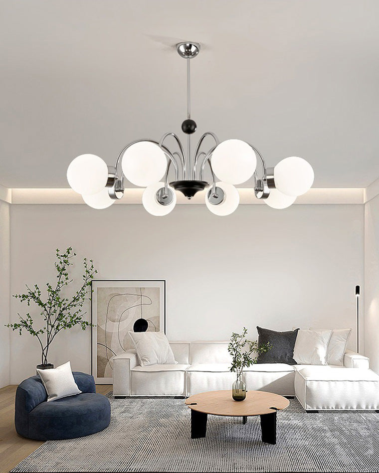 Opaline Orbit Chandelier