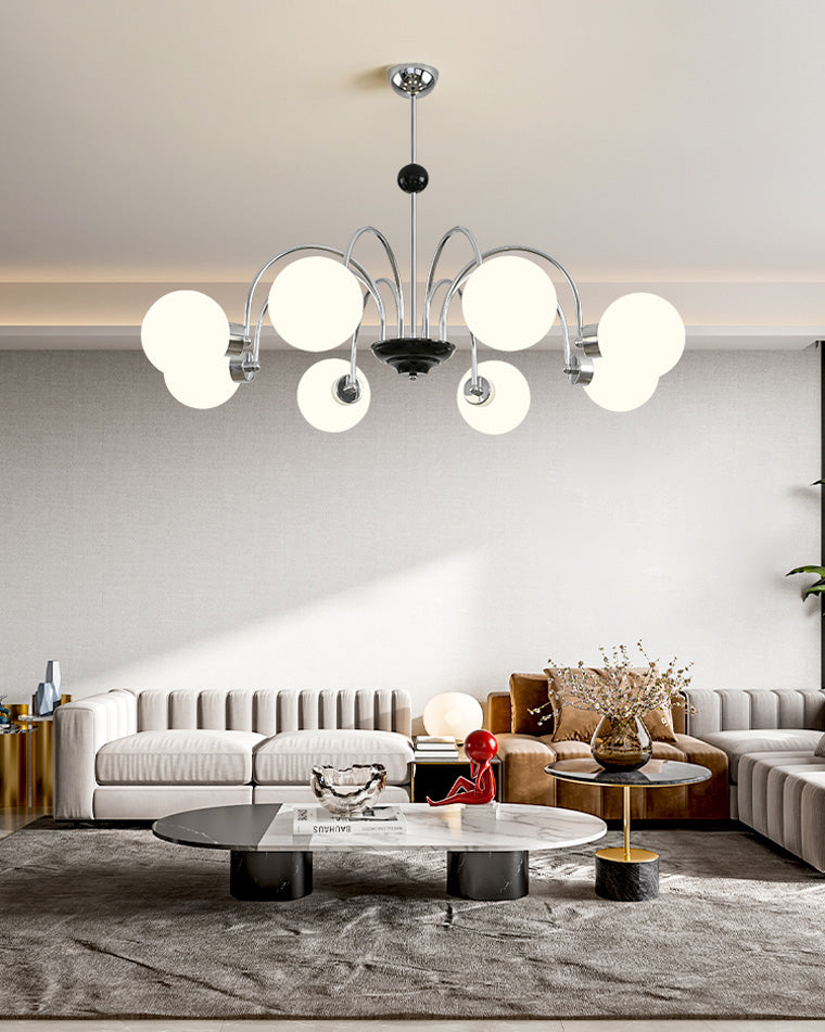 Opaline Orbit Chandelier