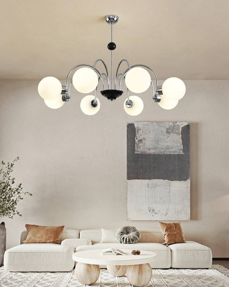 Opaline Orbit Chandelier