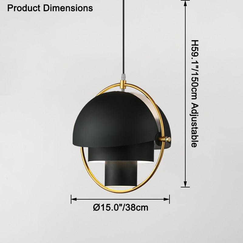Suspension - Metallic Horizon Globe