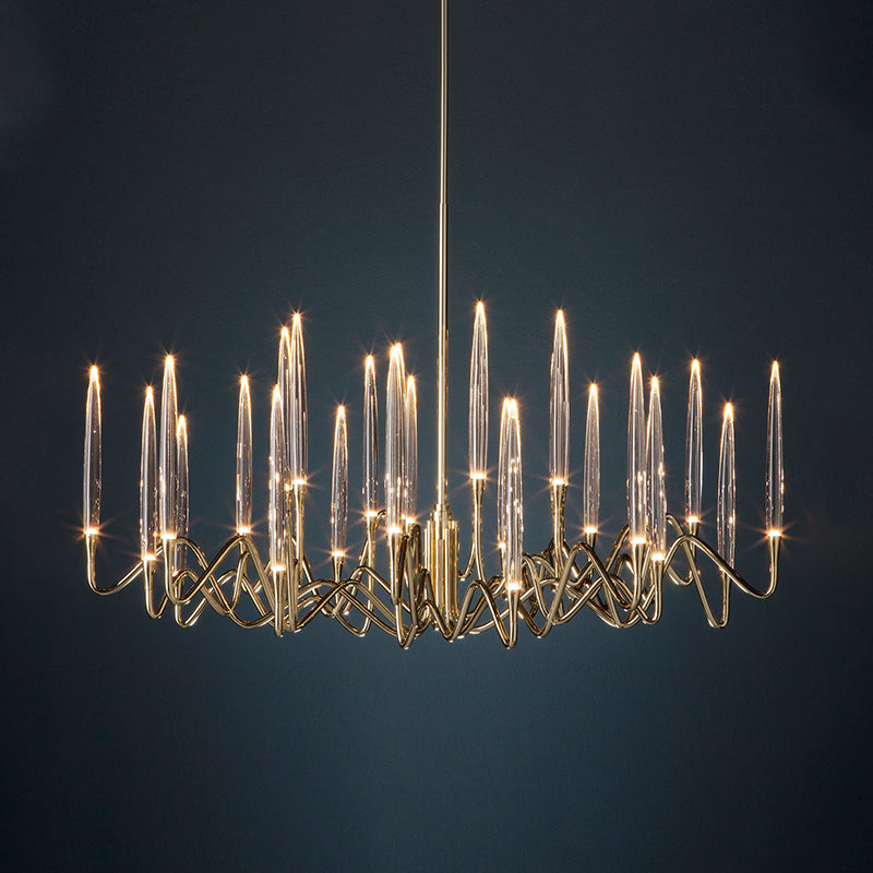 Golden Glow Chandelier