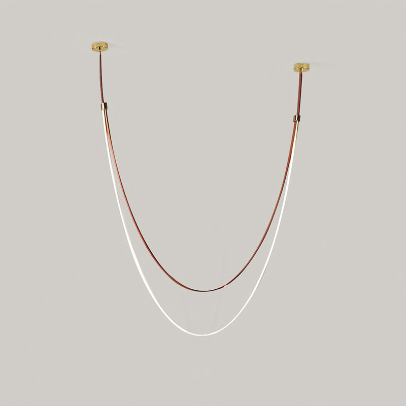 Lustre Suspendu Ruban Café