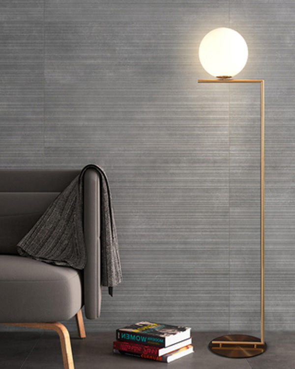 Lampadaire Globe en Verre