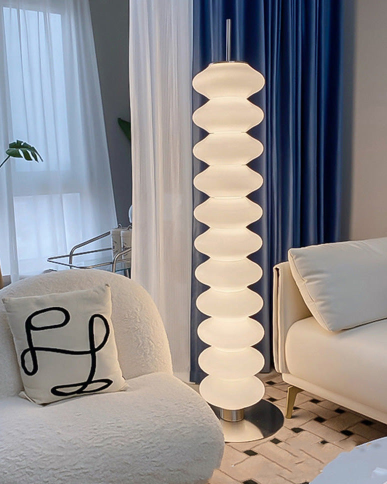 Lampadaire Colonne Boules de Verre
