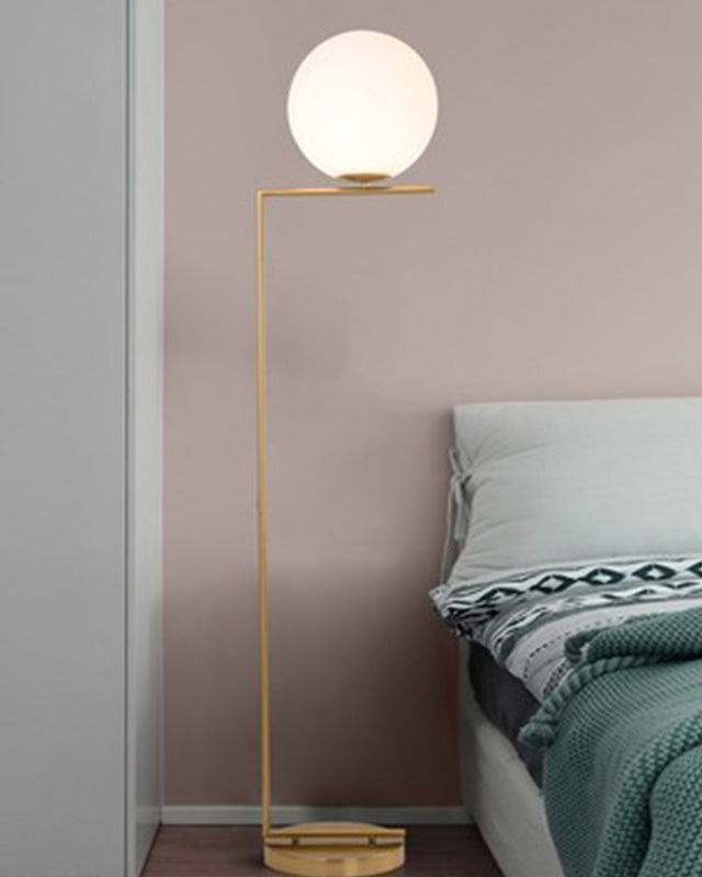 Lampadaire Globe en Verre