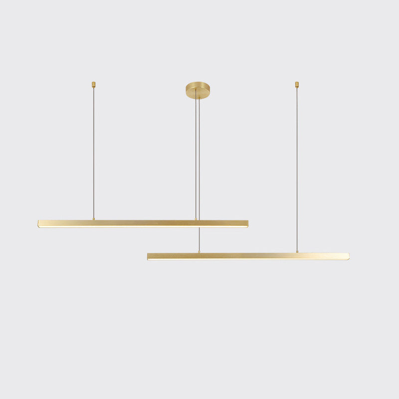 Multi-rod LED chandelier