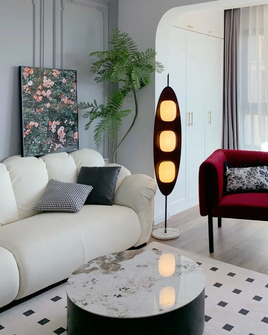 Eclipse Wood Floor Lamp