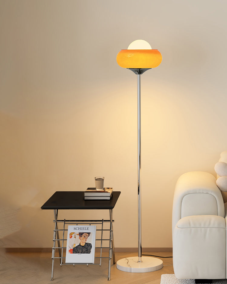 Orange Torchiere Floor Lamp